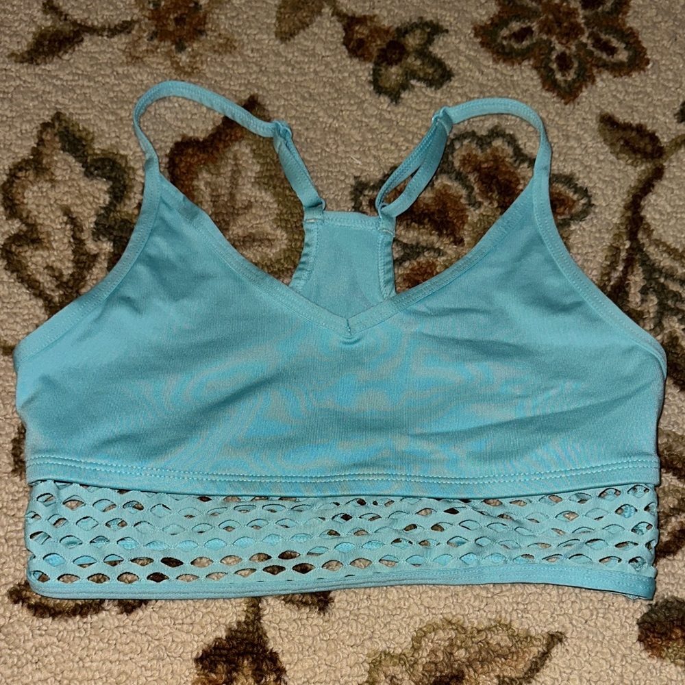 PINK Victoria's Secret Light Blue Sports Bra